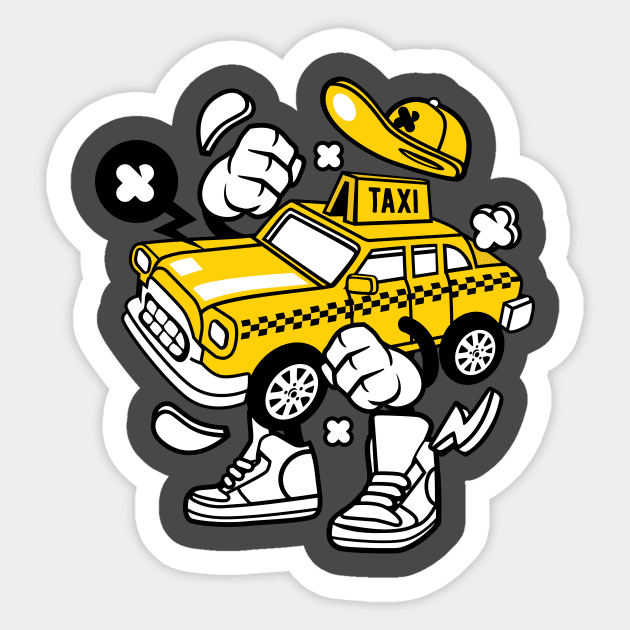 Taxi Sticker by CANVAZSHOP